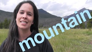 How to Say MOUNTAIN and SENTENCE  American English [upl. by Chamberlin]