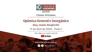 Química General e Inorgánica  170420  Parte 1 [upl. by Onitselec]