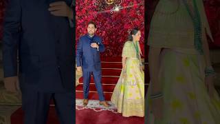 Akash Ambani amp Shloka Ambani Arrives At Aadar Jain amp Alekha Advani Celebrations shorts bollywood [upl. by Aiclid137]