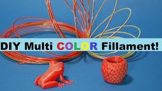 3DPrint Your Own Filament  For Multi Colored Prints [upl. by Hollister]