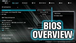 ASRock B450 Steel Legend BIOS Overview [upl. by Hawger]