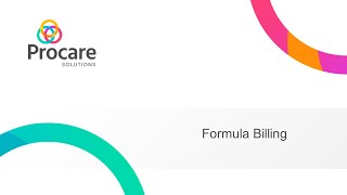 Procare Desktop Formula Billing [upl. by Sibby]