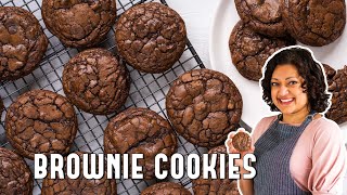 Brownie Cookies Brookies  A Delicious  Chewy Chocolate Chip Recipe [upl. by Ekrub146]