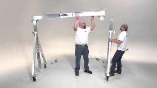 Spanco Aluminum Gantry Cranes  How to Assemble [upl. by Suneya]