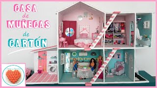 Casa de MUÑECAS de Carton DIY Cardboard doll house [upl. by Seraphim573]