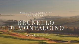 Your Quick Guide to Brunello di Montalcino Wines [upl. by Htial]