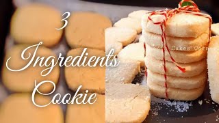 Easy 3 Ingredients Shortbread Cookie Recipe [upl. by Accalia173]