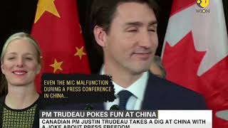 Canadian PM Justin Trudeau pokes fun at China [upl. by Eat]