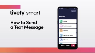 How to Send a Text Message  Lively Smart [upl. by Cerallua]