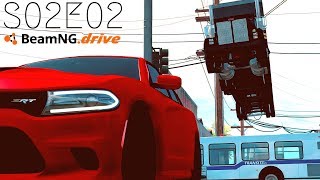 Cliff Drops Car Crashes 17  BeamNG Drive  CRASHdriven [upl. by Rowell]