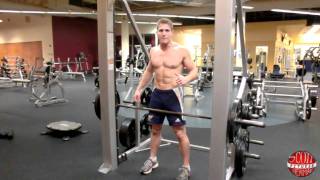 How To Smith Machine OverhandGrip BentOver Row [upl. by Marketa439]