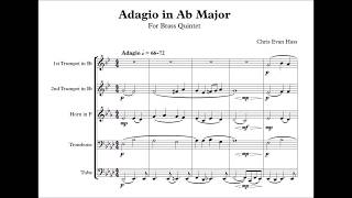 Adagio in Aflat Major for Brass Quintet Perusal Score [upl. by Fahy58]