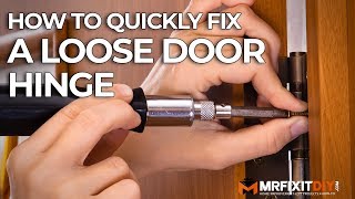 How to Quickly Fix a Loose Door Hinge [upl. by Nulubez]