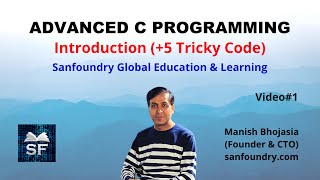 Advanced C Programming  Introduction 5 Tricky Code  Sanfoundry [upl. by Lower]