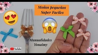 2 MANERAS SUPER 😲 FACILES DE HACER 🎀 MOÑOS PEQUEÑOS PERFECTOS 🎀 [upl. by Anthiathia954]