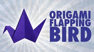 Origami Flapping Bird Folding Instructions [upl. by Nitas]