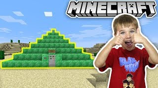 BUILDING A PRO PYRAMID TEMPLE in MINECRAFT [upl. by Williamsen52]