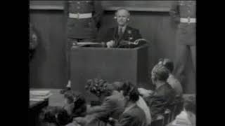 Nuremberg Trial Day 124 1946 Adm Karl Doenitz Direct Otto Kranzbuehler PM [upl. by Neelia852]