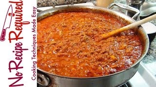 Bolognese Sauce  Spaghetti Sauce  NoRecipeRequiredcom [upl. by Jobyna]