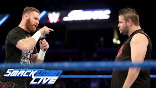 Sami Zayn confronts Kevin Owens SmackDown LIVE Sept 26 2017 [upl. by Harlan979]