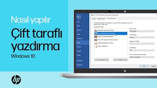 Windowstan HP Yazıcılarla Çift Taraflı Baskı [upl. by Drugi]