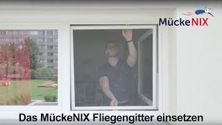 Das MückeNIX Fliegengitter einsetzen [upl. by Coit272]