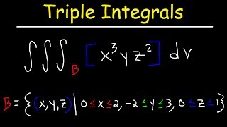 Triple Integrals  Calculus 3 [upl. by Eneleuqcaj]