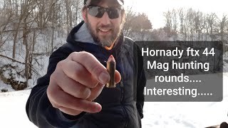 Hornady ftx 44 magnum hunting rounds Interesting results [upl. by Gaddi]