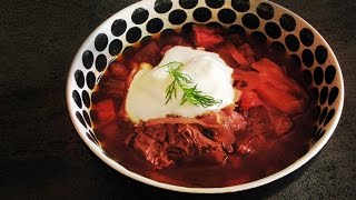 BORSCHT  Full Classic Russian Restaurant Recipe [upl. by Cappello]