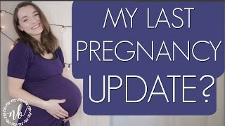 MY LAST PREGNANCY UPDATE  38 39 Weeks Pregnant  Natalie Bennett [upl. by Rolfston658]