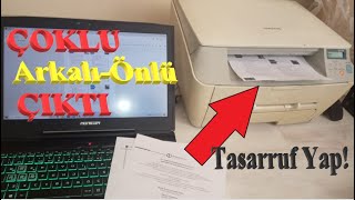 Yazıcıdan Çoklu ÇİFT TARAFLI Yazdırma İşlemi [upl. by Meggy981]