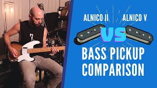 Alnico 2 vs Alnico 5  Single Coil Bass Pickups Comparison [upl. by Fong181]