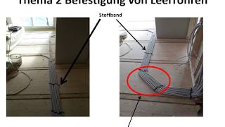 Leitungsverlegung Elektroinstallation [upl. by Saeger]