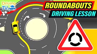 FULL DRIVING LESSON IN ROUNDABOUTS [upl. by Adrianne456]