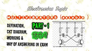 Astable MultiVibrator  In Hindi [upl. by Oirifrop688]