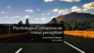 Psychological Influences On Visual Perception [upl. by Jarrad]