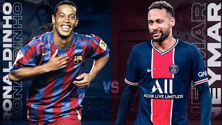 NEYMAR VS RONALDINHO ● LEGENDARY SKILLS BATTLE 👑 [upl. by Aelc]