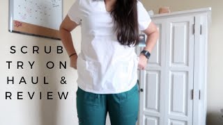 SCRUB TRY ON HAUL amp REVIEW Dickies Cherokee amp Greys Anatomy Brands [upl. by Arlyne]