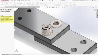 Solidworks tutorial CSWA Assemblage et Toolbox [upl. by Enidanreb]