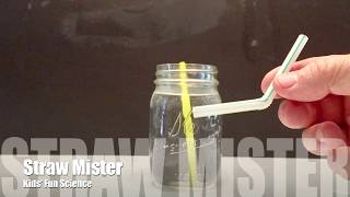 Straw mister Experiment Bernoulli’s principle [upl. by Guimond]