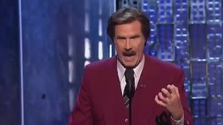 Ron Burgundy at Justin Biebers roast He [upl. by Tonye453]