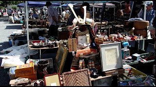 Toji Temple Fleamarket Antique MarketKyoto in Japan [upl. by Naples569]