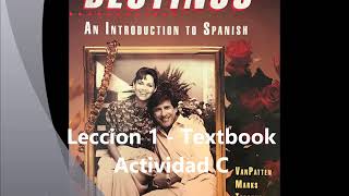 Destinos Lección 1 Textbook [upl. by Acireh790]