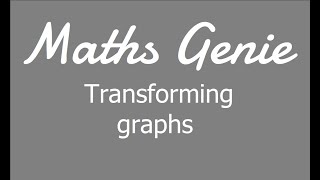 Transforming Graphs [upl. by Sayles]