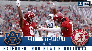 22 Auburn Tigers vs 1 Alabama Crimson Tide Extended Highlights  CBS Sports HQ [upl. by Firmin710]