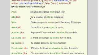 Le subjonctif  partie 4 Les conjonctions [upl. by Hildick]