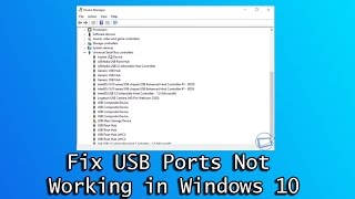 Fix USB Ports Not Working in Windows 10 [upl. by Adihsar83]