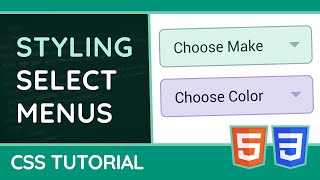 How to Style Drop Down Menus  CSS Web Design Tutorial [upl. by Spitzer]