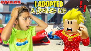 Ferran ADOPTS a SPOILED KID in Roblox Brookhaven  Royalty Gaming [upl. by Rialc]