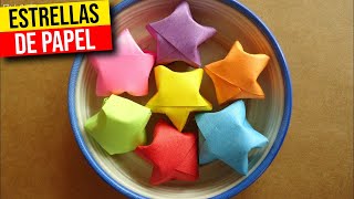 🌟 COMO hacer ESTRELLITAS DE PAPEL🌟HaunterMake [upl. by Easton]